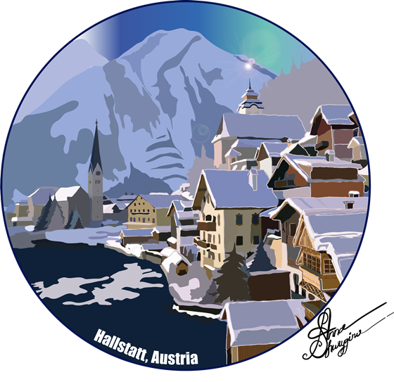 Illustrator: wonderful places in the world