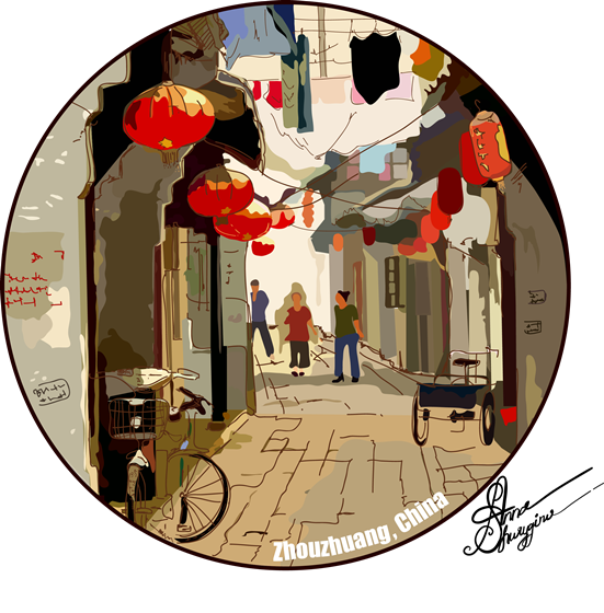 Illustrator: wonderful places in the world