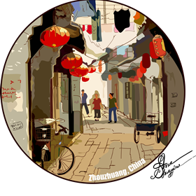 Illustrator: wonderful places in the world